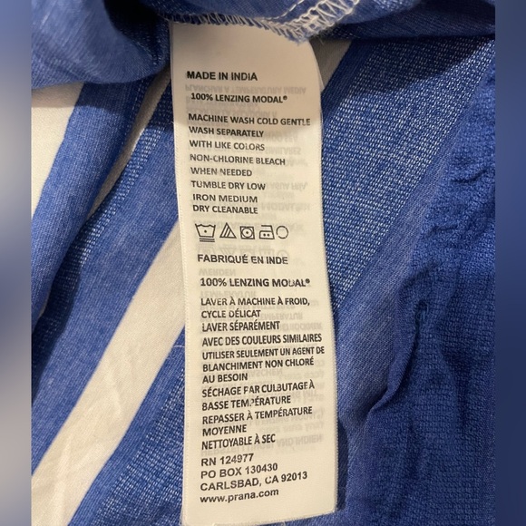 prAna Parisol Midi Dress Aqua Canopy Sleeveless Halter Size Medium Sundress - Picture 9 of 14